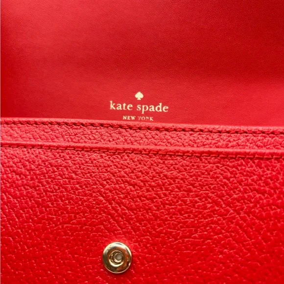 Kate Spade Leather Jean Wellesley Large Wallet WLRU5119 Hotchili NWT
MSRP $159 - Picture 5 of 7
